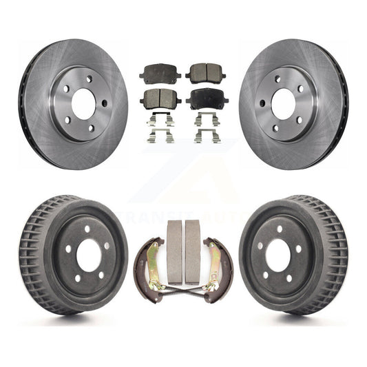 [Avant + Arrière] Kit de Disque et plaquette (semi-métallique) de frein pour 2004 Chevrolet Malibu rear brakes avec 276mm Diameter Rotor K8F-103364