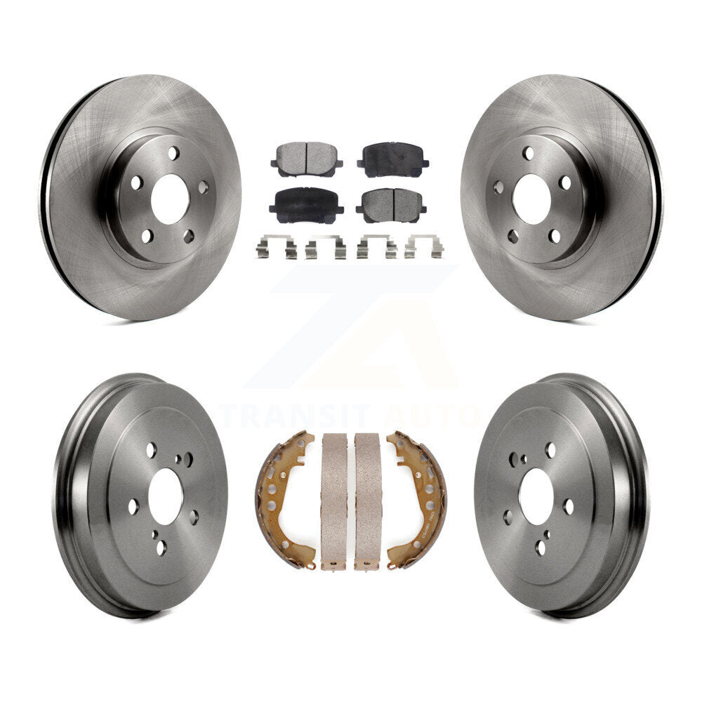 [Avant + Arrière] Kit de Disque et plaquette (semi-métallique) de frein pour Toyota Corolla K8F-103370