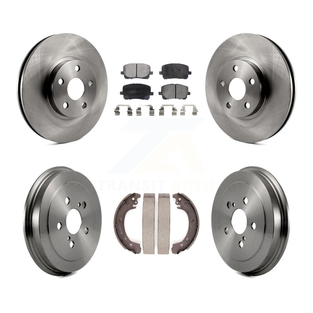 [Avant + Arrière] Kit de Disque et plaquette (semi-métallique) de frein pour Toyota Corolla K8F-103371