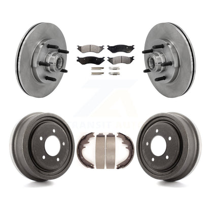 [Avant + Arrière] Kit de Disque et plaquette (semi-métallique) de frein pour 1999-2001 Ford F-150 RWD avec 5 Lug Wheels K8F-103384
