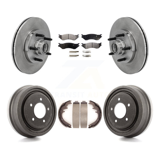 [Avant + Arrière] Kit de Disque et plaquette (semi-métallique) de frein pour 1999-2001 Ford F-150 RWD avec 5 Lug Wheels K8F-103384