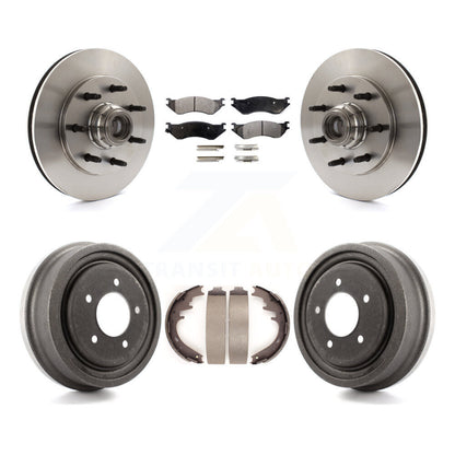 [Avant + Arrière] Kit de Disque et plaquette (semi-métallique) de frein pour 1999 Ford F-150 RWD avec 7 Lug Wheels K8F-103385