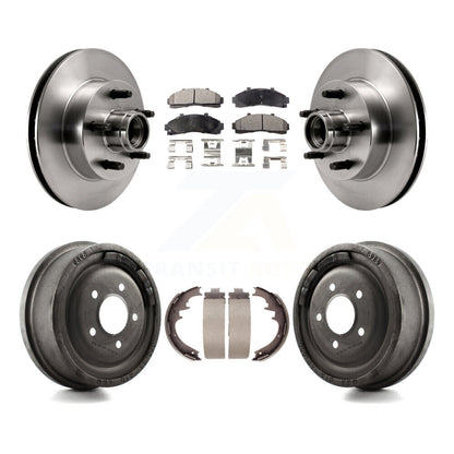 [Avant + Arrière] Kit de Disque et plaquette (semi-métallique) de frein pour Ford Ranger Mazda B2500 B3000 B4000 avec 10" Diameter K8F-103392