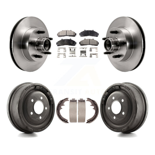 [Avant + Arrière] Kit de Disque et plaquette (semi-métallique) de frein pour Ford Ranger Mazda B2500 B3000 B4000 avec 10" Diameter K8F-103392