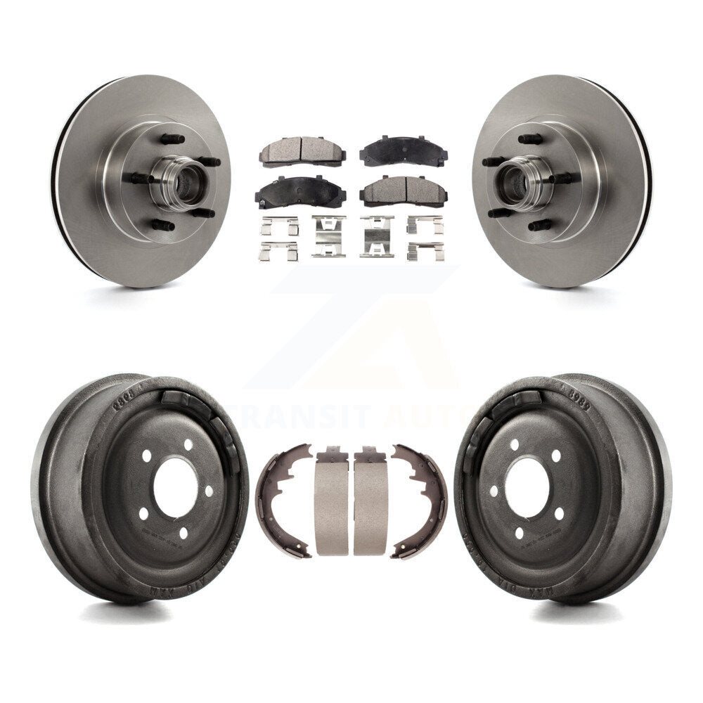 [Avant + Arrière] Kit de Disque et plaquette (semi-métallique) de frein pour Ford Ranger avec 10" Diameter K8F-103394