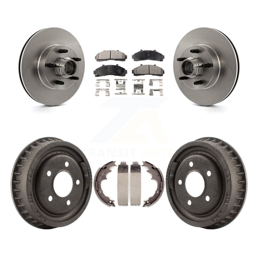 [Avant + Arrière] Kit de Disque et plaquette (semi-métallique) de frein pour Ford Ranger avec 9" Diameter K8F-103395