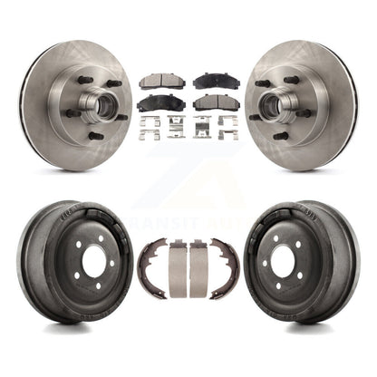 [Avant + Arrière] Kit de Disque et plaquette (semi-métallique) de frein pour 1998-1999 Mazda B4000 RWD avec 4-Wheel ABS avec 10" Diameter K8F-103396
