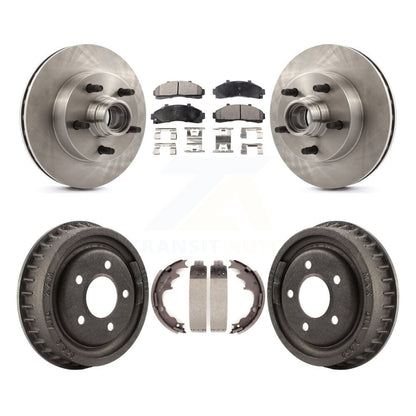 [Avant + Arrière] Kit de Disque et plaquette (semi-métallique) de frein pour 1998-1999 Mazda B4000 RWD avec 4-Wheel ABS avec 9" Diameter K8F-103397