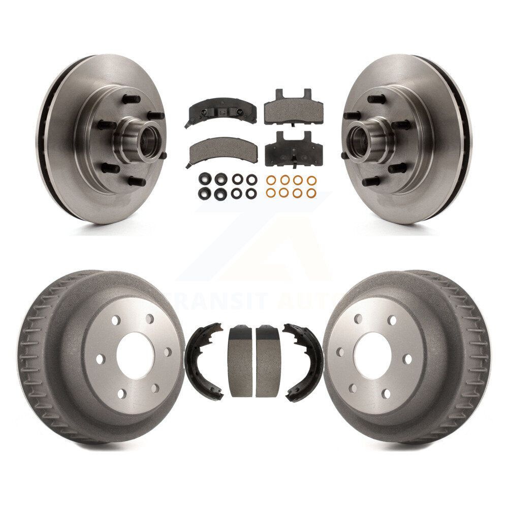 [Avant + Arrière] Kit de Disque et plaquette (semi-métallique) de frein pour C2500 Chevrolet GMC avec 7200 Lb GVW K8F-103400