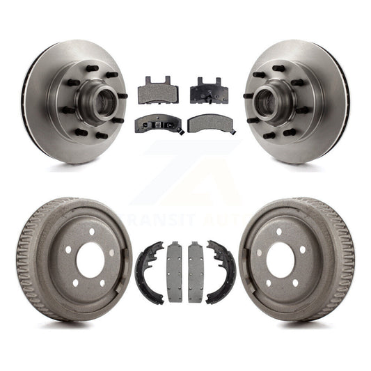 [Avant + Arrière] Kit de Disque et plaquette (semi-métallique) de frein pour 1998-1999 Chevrolet C1500 Suburban DIESEL engine avec 10" Diameter K8F-103407