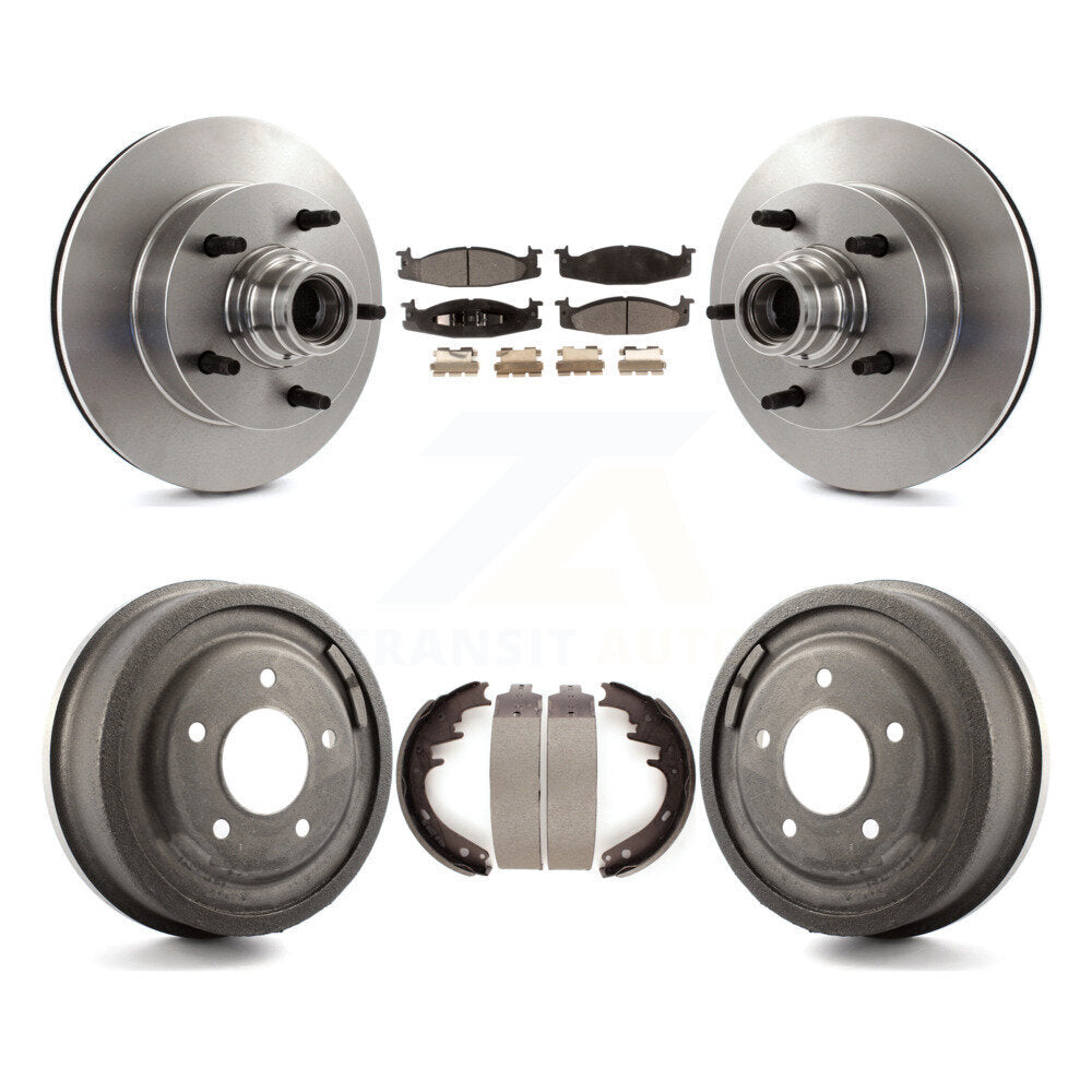 [Avant + Arrière] Kit de Disque et plaquette (semi-métallique) de frein pour Ford F-150 E-150 Econoline K8F-103410