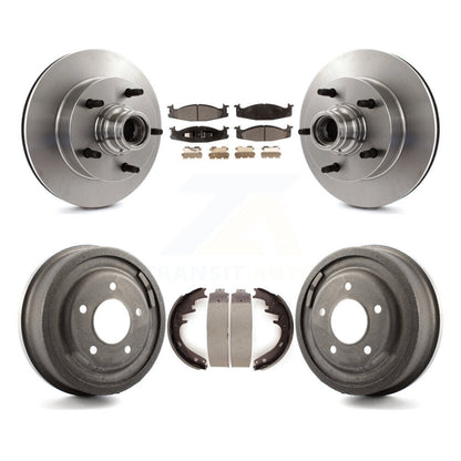 [Avant + Arrière] Kit de Disque et plaquette (semi-métallique) de frein pour Ford F-150 E-150 Econoline K8F-103410