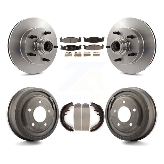 [Avant + Arrière] Kit de Disque et plaquette (semi-métallique) de frein pour Ford F-150 E-150 Econoline K8F-103410