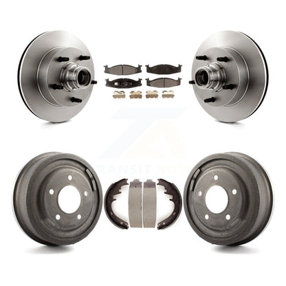[Avant + Arrière] Kit de Disque et plaquette (semi-métallique) de frein pour Ford E-150 Econoline Club Wagon K8F-103411