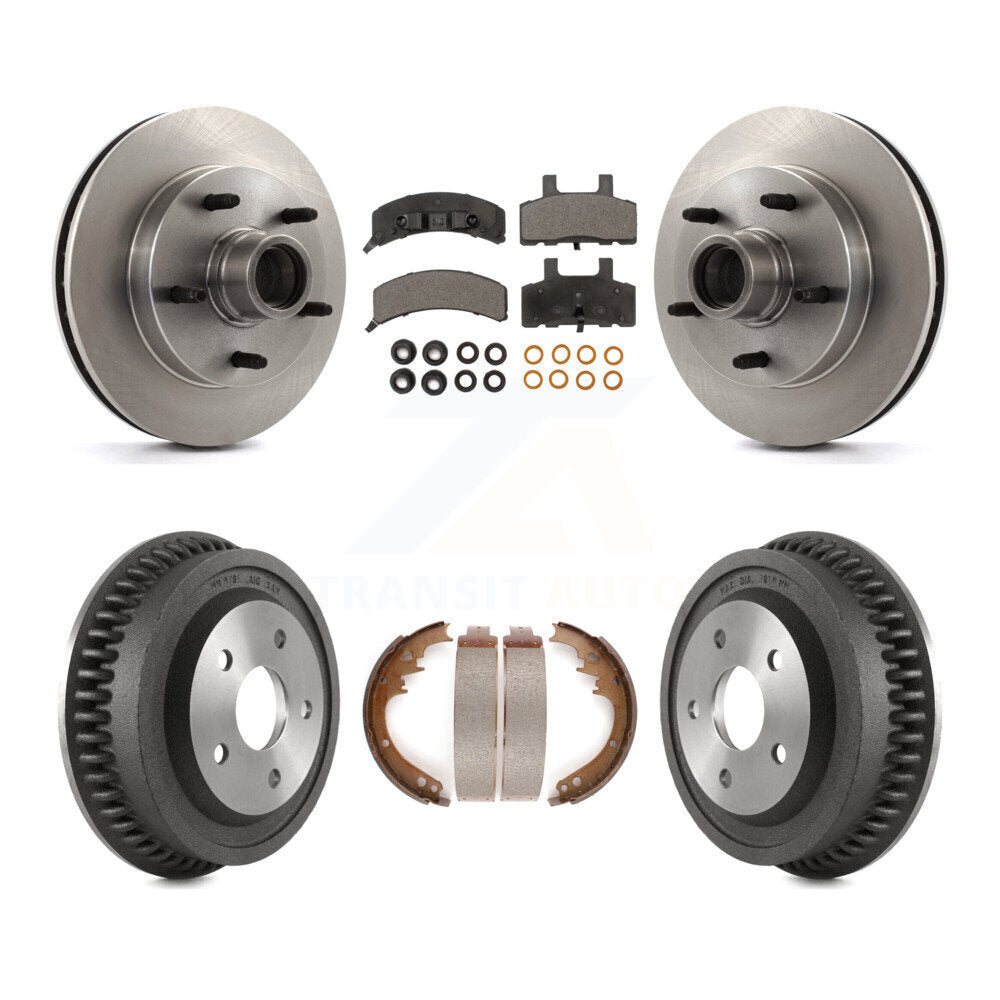 [Avant + Arrière] Kit de Disque et plaquette (semi-métallique) de frein pour 1994-1999 Dodge Ram 1500 RWD K8F-103414