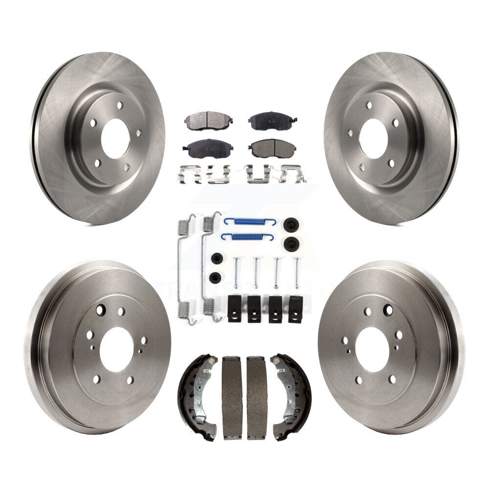 [Avant + Arrière] Kit de Disque et plaquette (semi-métallique) de frein pour 2017-2019 Nissan Sentra Turbocharged K8F-103419