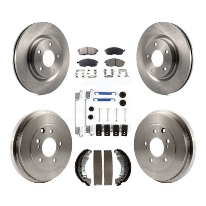 [Avant + Arrière] Kit de Disque et plaquette (semi-métallique) de frein pour 2017-2019 Nissan Sentra Turbocharged K8F-103419