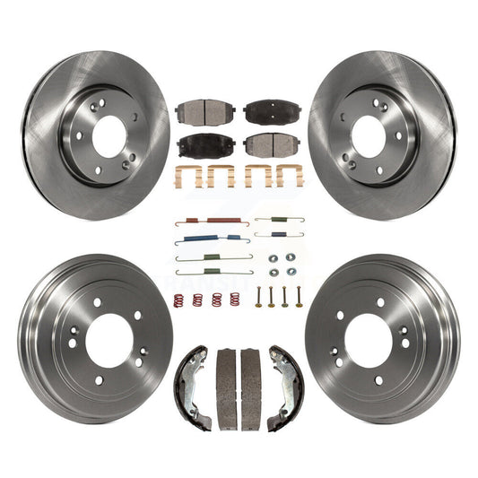 [Avant + Arrière] Kit de Disque et plaquette (semi-métallique) de frein pour 2009 Hyundai Elantra Touring K8F-103423