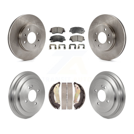 [Avant + Arrière] Kit de Disque et plaquette (semi-métallique) de frein pour 2012-2017 Hyundai Accent K8F-103433
