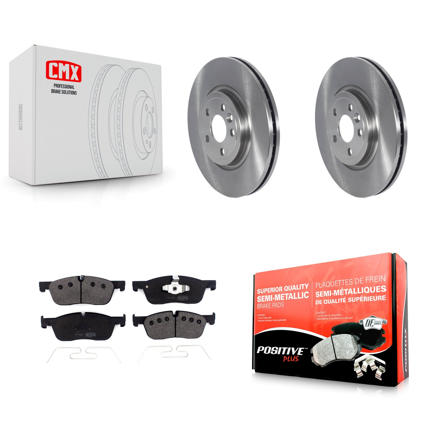 [Avant] Kit de Disque et plaquette (semi-métallique) de frein pour Jaguar F-Pace Land Rover Range Velar K8F-103438
