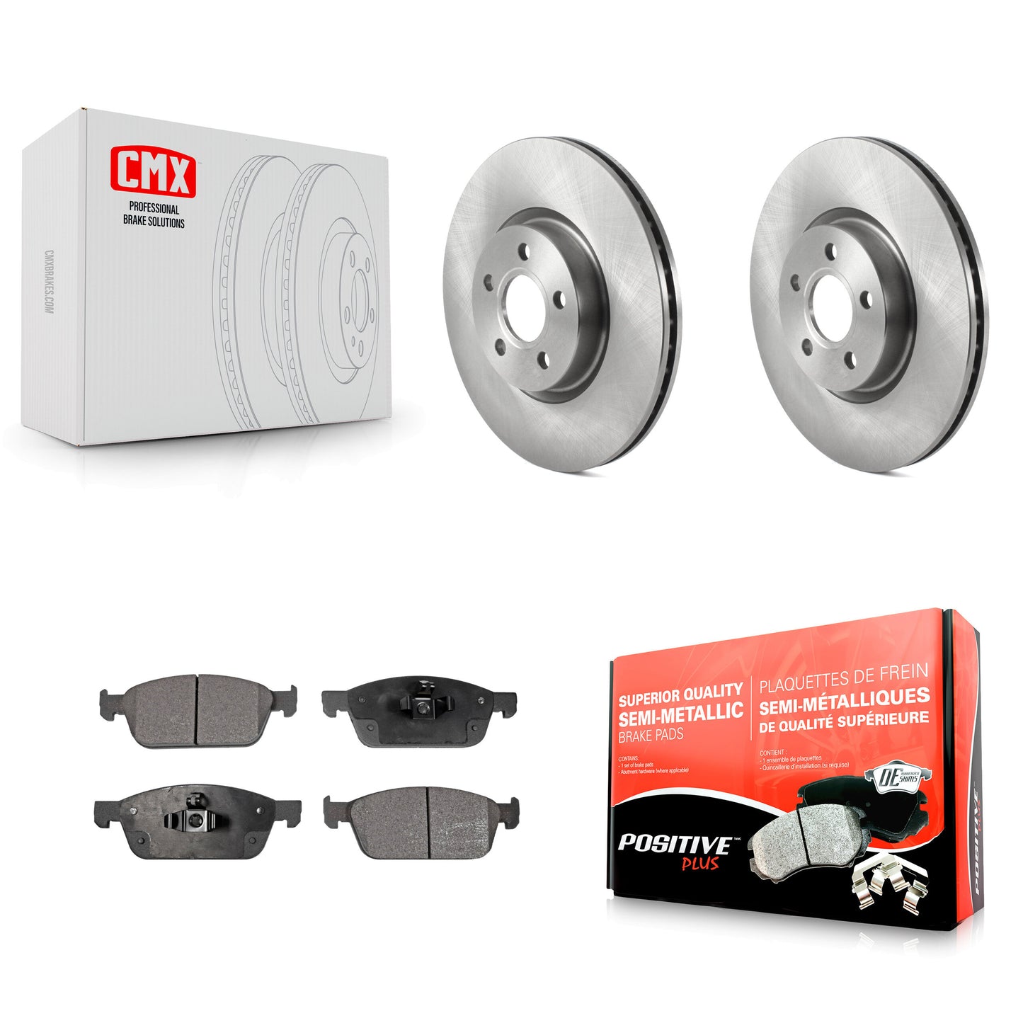 [Avant] Kit de Disque et plaquette (semi-métallique) de frein pour Ford Connect K8F-103448