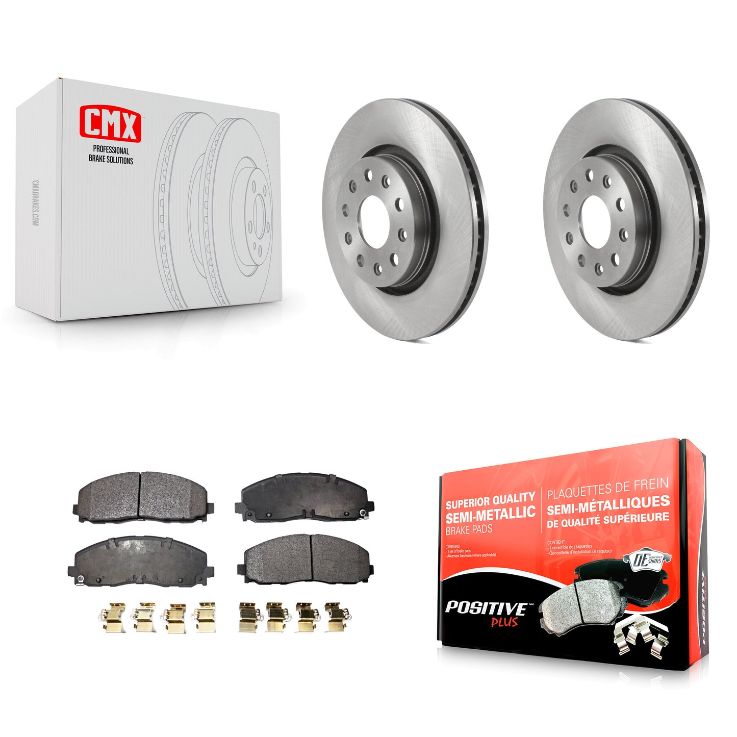 [Avant] Kit de Disque et plaquette (semi-métallique) de frein pour Jeep Wrangler Gladiator K8F-103454