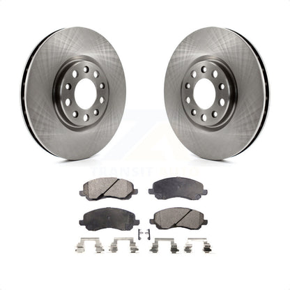 [Avant] Kit de Disque et plaquette (semi-métallique) de frein pour 2017 Jeep Compass avec 305mm Diameter Rotor K8F-103456 par Transit Auto
