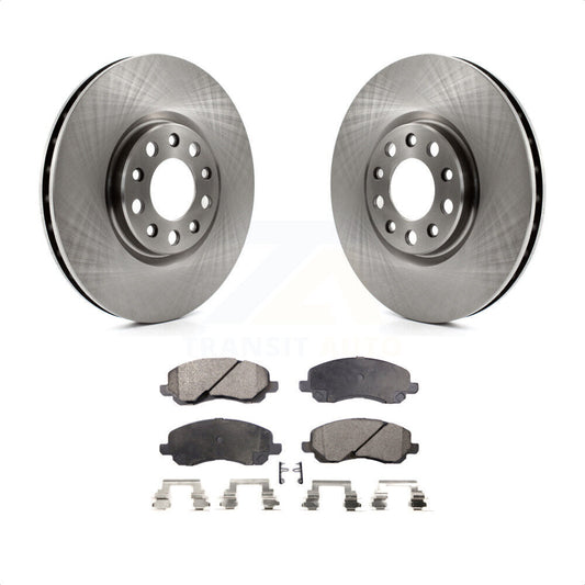 [Avant] Kit de Disque et plaquette (semi-métallique) de frein pour 2017 Jeep Compass avec 305mm Diameter Rotor K8F-103456 par Transit Auto