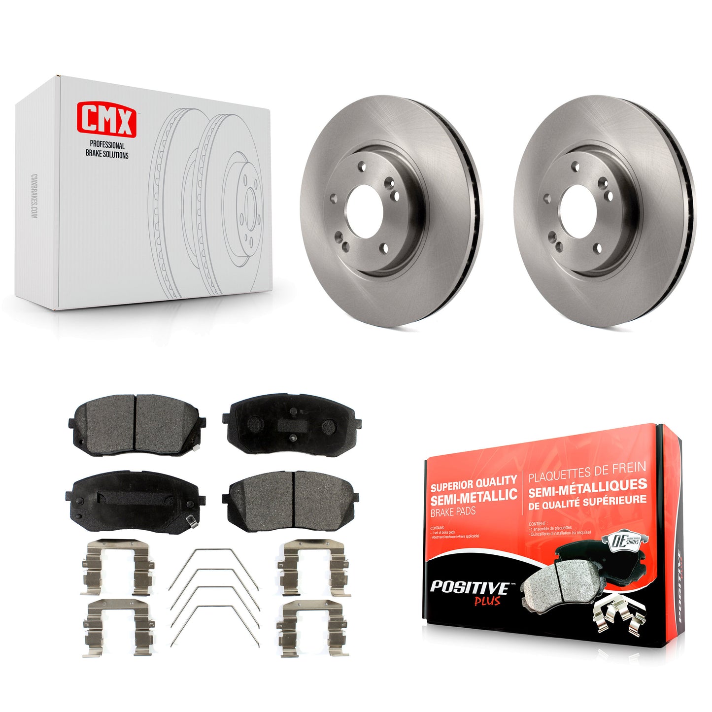 [Avant] Kit de Disque et plaquette (semi-métallique) de frein pour 2017-2019 Kia Soul EV K8F-103458