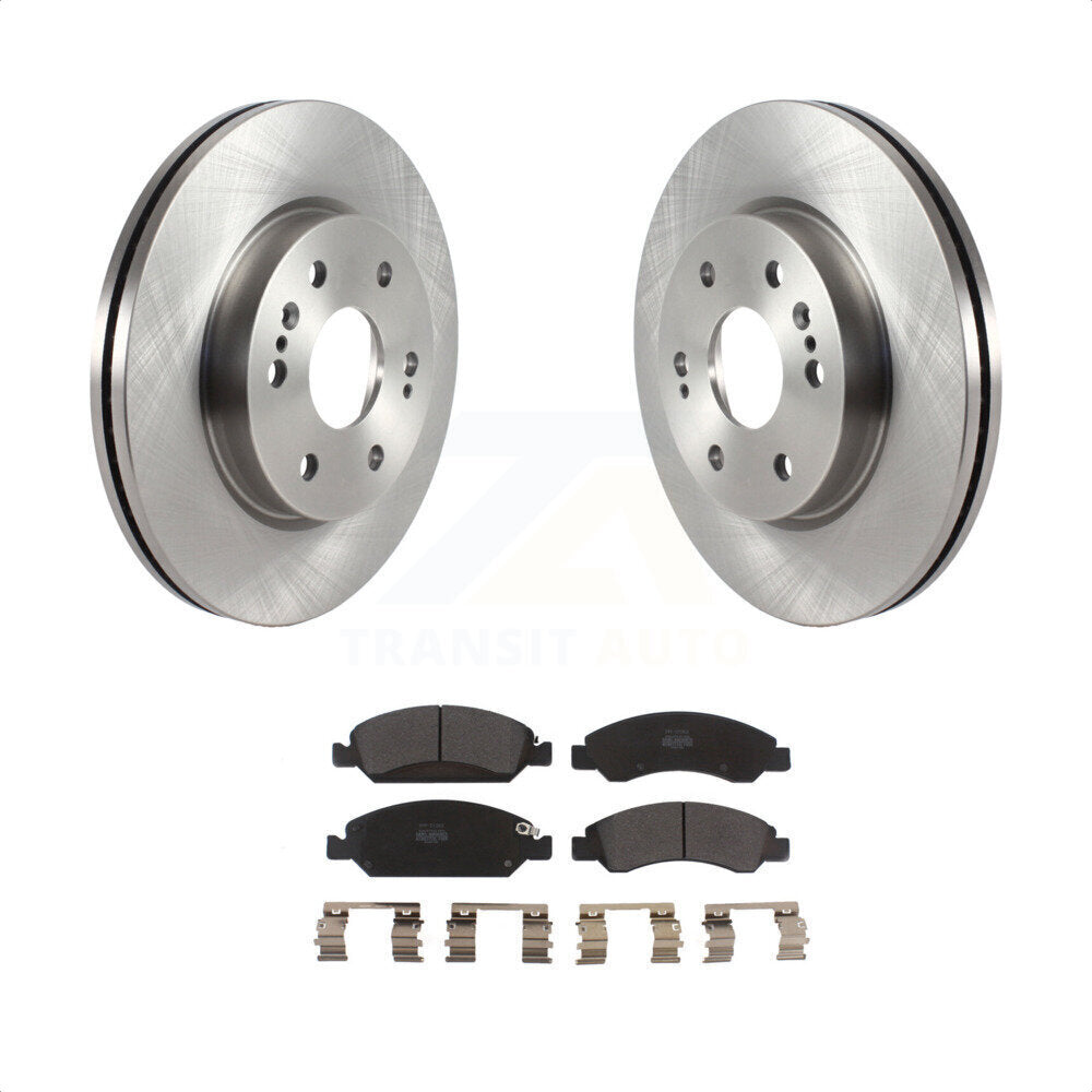 [Avant] Kit de Disque et plaquette (semi-métallique) de frein pour 2019 Chevrolet Silverado 1500 LD avec 4 Piston Caliper K8F-103464 par Transit Auto
