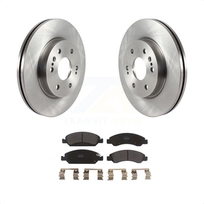 [Avant] Kit de Disque et plaquette (semi-métallique) de frein pour 2019 Chevrolet Silverado 1500 LD avec 4 Piston Caliper K8F-103464 par Transit Auto