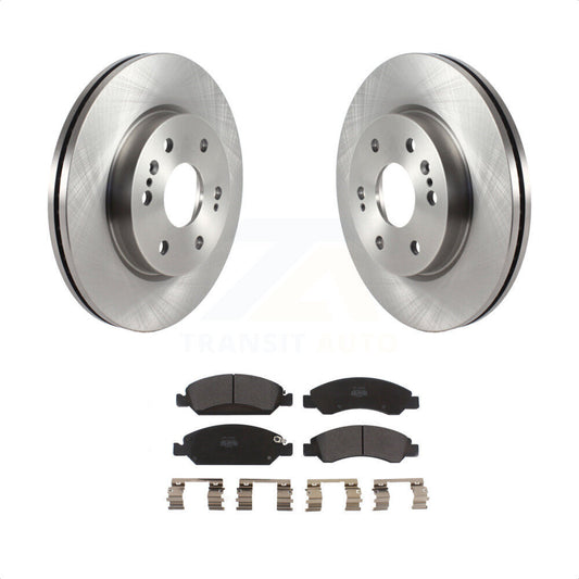 [Avant] Kit de Disque et plaquette (semi-métallique) de frein pour 2019 Chevrolet Silverado 1500 LD avec 4 Piston Caliper K8F-103464 par Transit Auto
