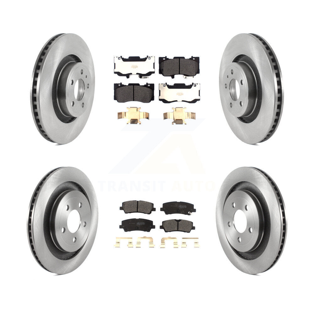 [Avant + Arrière] Kit de Disque et plaquette (semi-métallique) de frein pour Ford Mustang K8F-103468