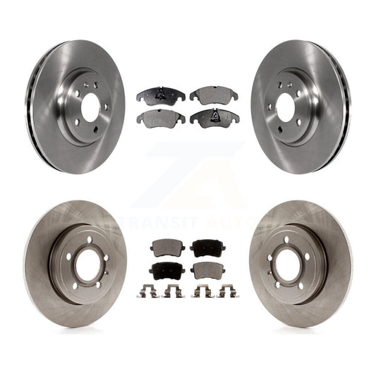 [Avant + Arrière] Kit de Disque et plaquette (semi-métallique) de frein pour 2009 Audi A4 Quattro Sedan Wagon avec 288mm Diameter Rotor K8F-103473
