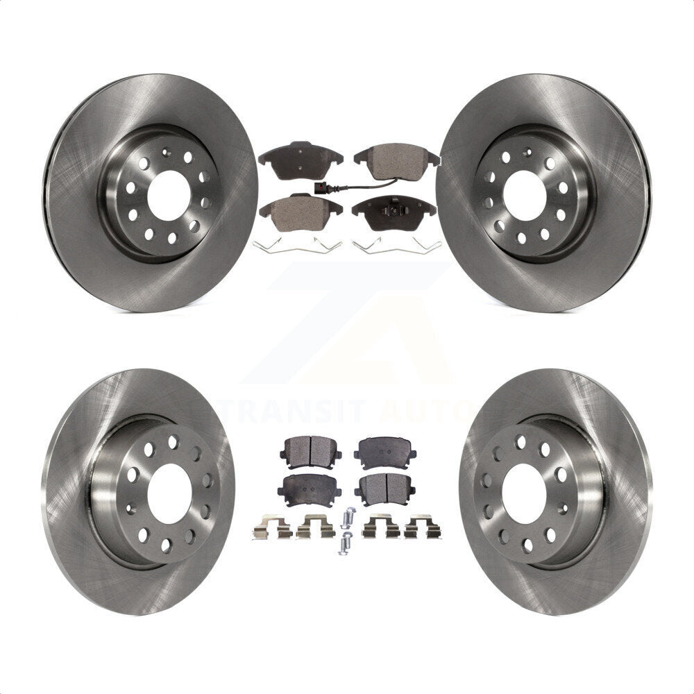 [Avant + Arrière] Kit de Disque et plaquette (semi-métallique) de frein pour 2011 Volkswagen GTI K8F-103481 par Transit Auto