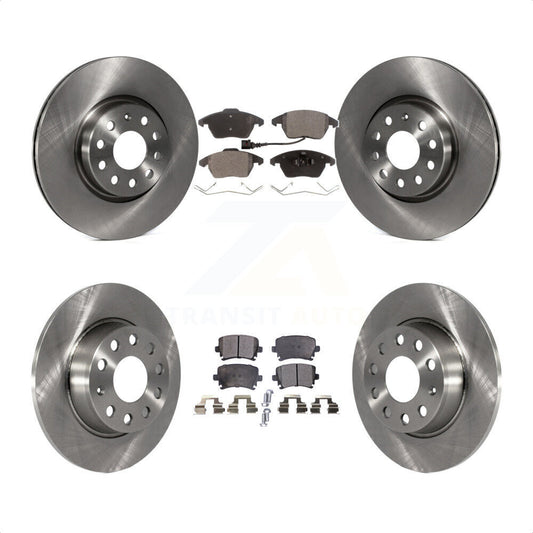 [Avant + Arrière] Kit de Disque et plaquette (semi-métallique) de frein pour 2011 Volkswagen GTI K8F-103481 par Transit Auto