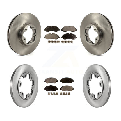 [Avant + Arrière] Kit de Disque et plaquette (semi-métallique) de frein pour 2015-2019 Ford Transit-350 HD avec 6 Lug Wheels K8F-103497