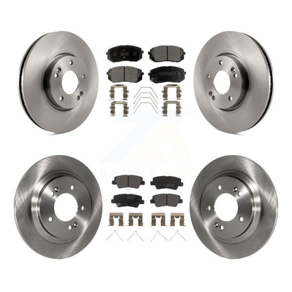 [Avant + Arrière] Kit de Disque et plaquette (semi-métallique) de frein pour 2017-2018 Kia Soul EV K8F-103504