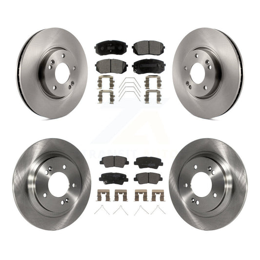 [Avant + Arrière] Kit de Disque et plaquette (semi-métallique) de frein pour 2017-2018 Kia Soul EV K8F-103504