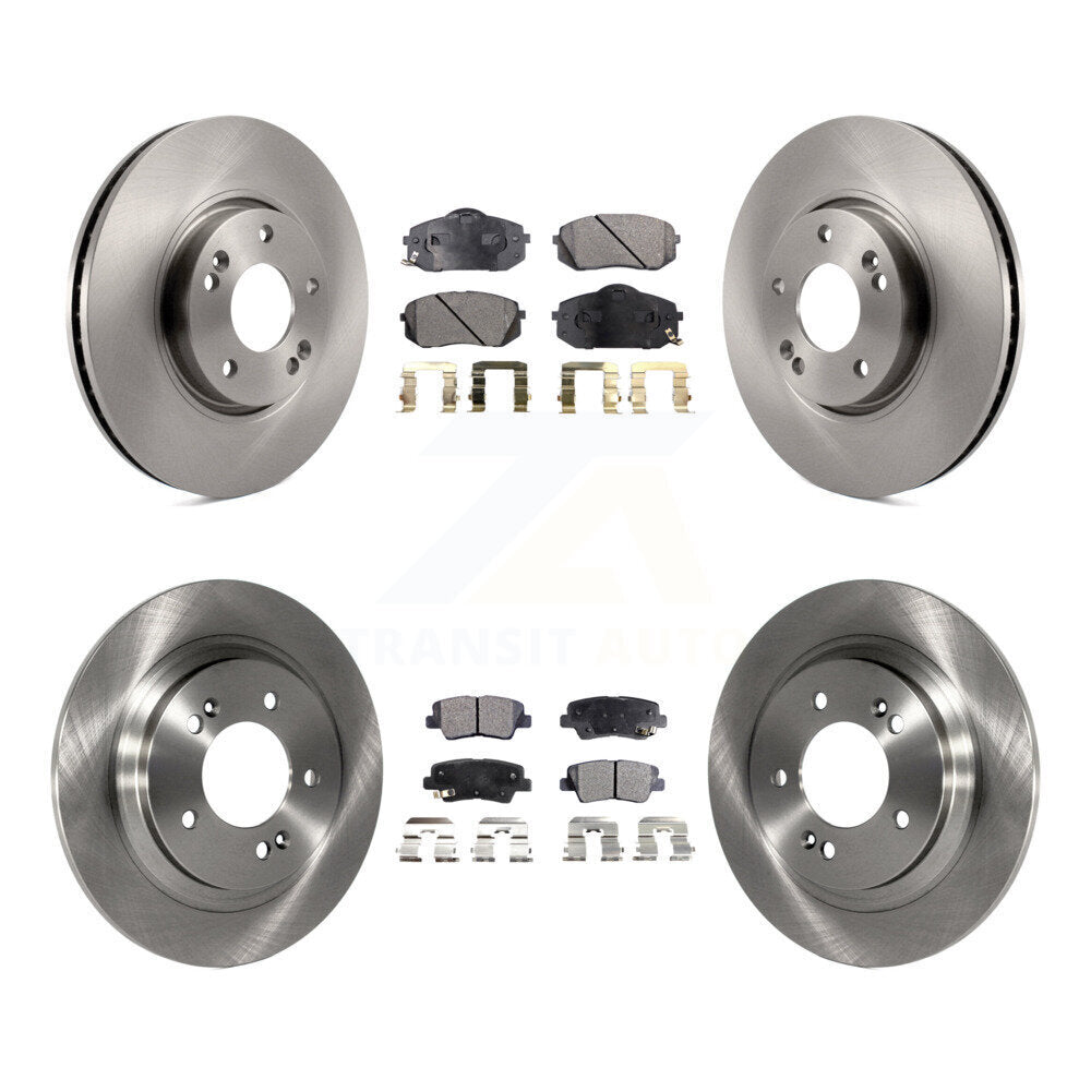[Avant + Arrière] Kit de Disque et plaquette (semi-métallique) de frein pour Kia Soul EV K8F-103506