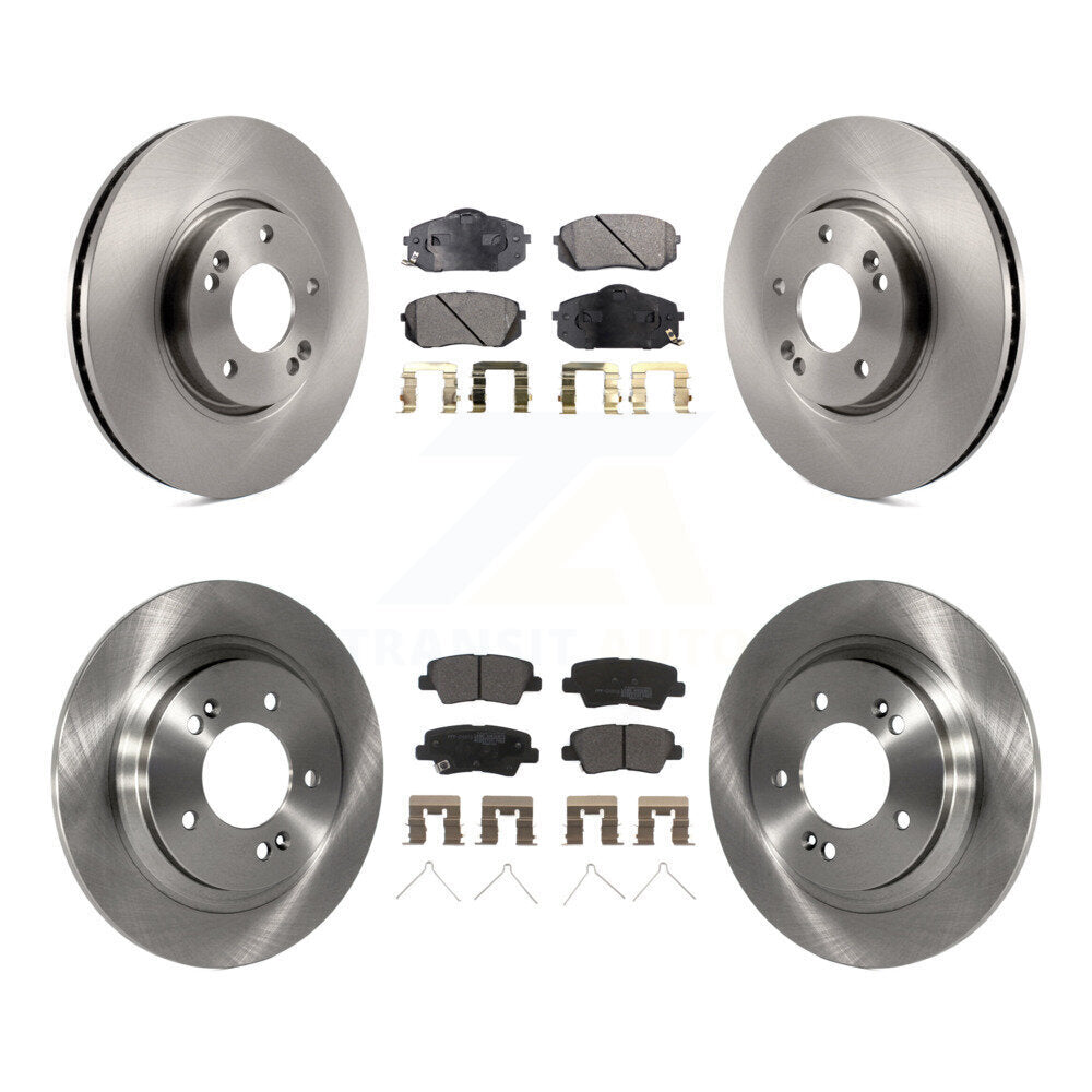 [Avant + Arrière] Kit de Disque et plaquette (semi-métallique) de frein pour 2016 Kia Soul EV From Chassis VIN #160921 K8F-103507