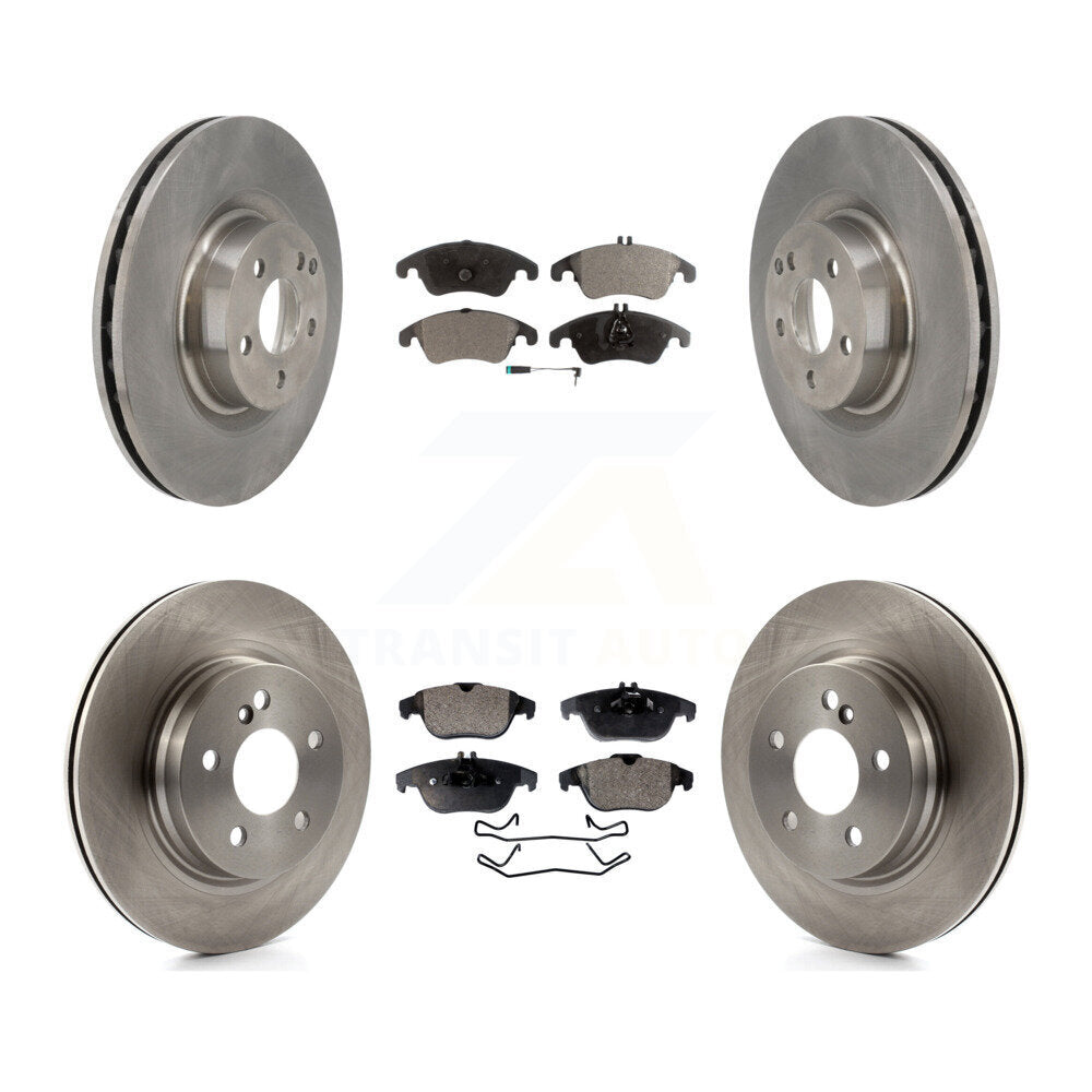 [Avant + Arrière] Kit de Disque et plaquette (semi-métallique) de frein pour 2010-2011 Mercedes-Benz E550 Coupe avec 300mm Diameter Rotor K8F-103510