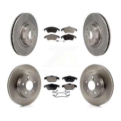 [Avant + Arrière] Kit de Disque et plaquette (semi-métallique) de frein pour 2010-2011 Mercedes-Benz E550 Coupe avec 300mm Diameter Rotor K8F-103510