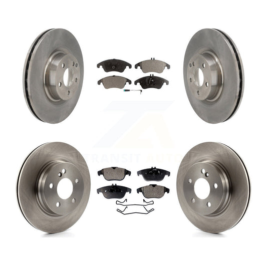 [Avant + Arrière] Kit de Disque et plaquette (semi-métallique) de frein pour 2010-2011 Mercedes-Benz E550 Coupe avec 300mm Diameter Rotor K8F-103510