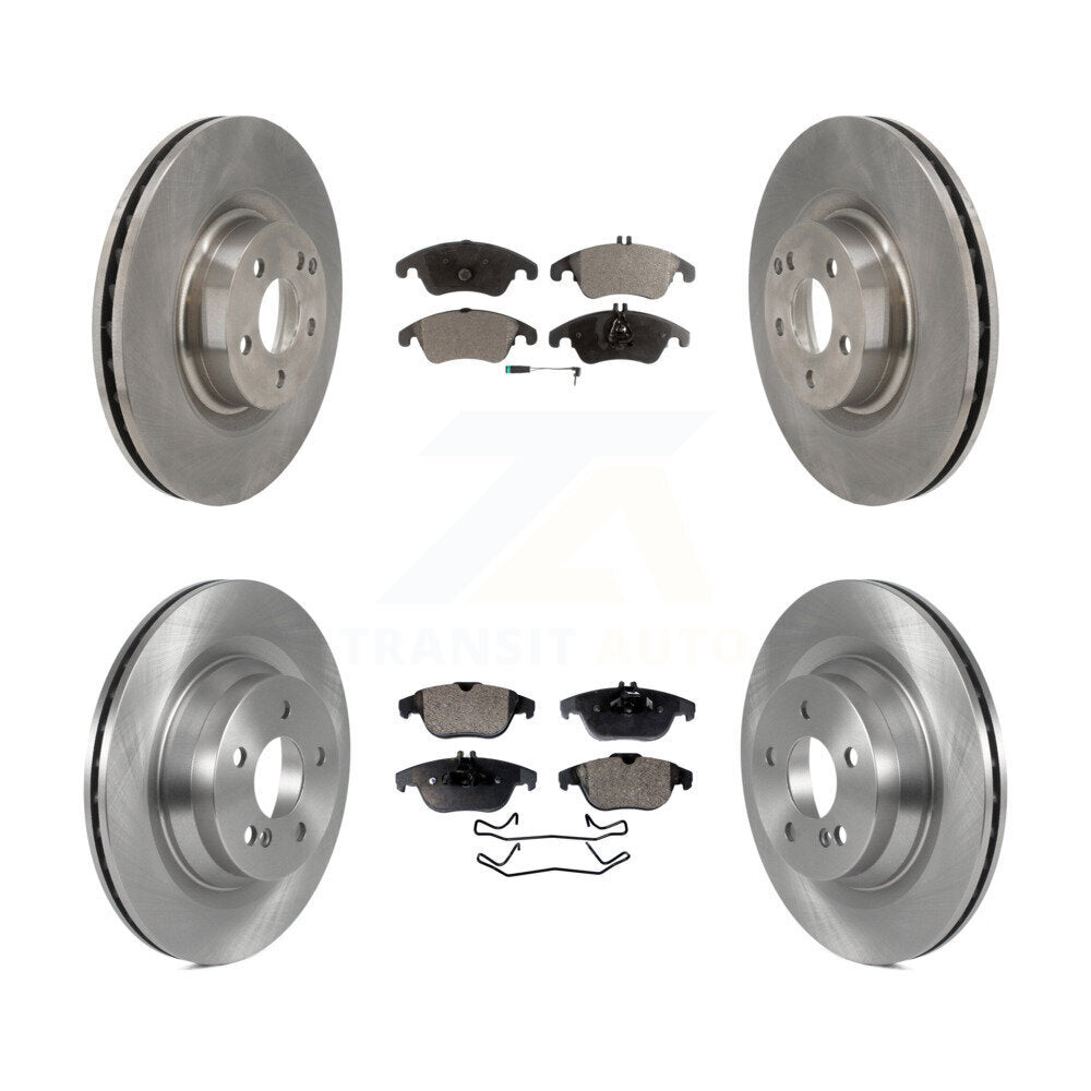 [Avant + Arrière] Kit de Disque et plaquette (semi-métallique) de frein pour 2010-2011 Mercedes-Benz E550 Coupe avec 320mm Diameter Rotor K8F-103511