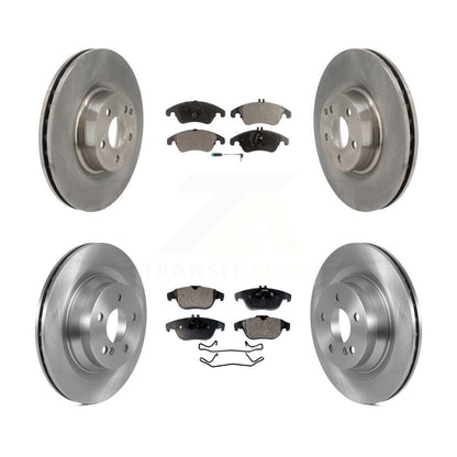 [Avant + Arrière] Kit de Disque et plaquette (semi-métallique) de frein pour 2010-2011 Mercedes-Benz E550 Coupe avec 320mm Diameter Rotor K8F-103511