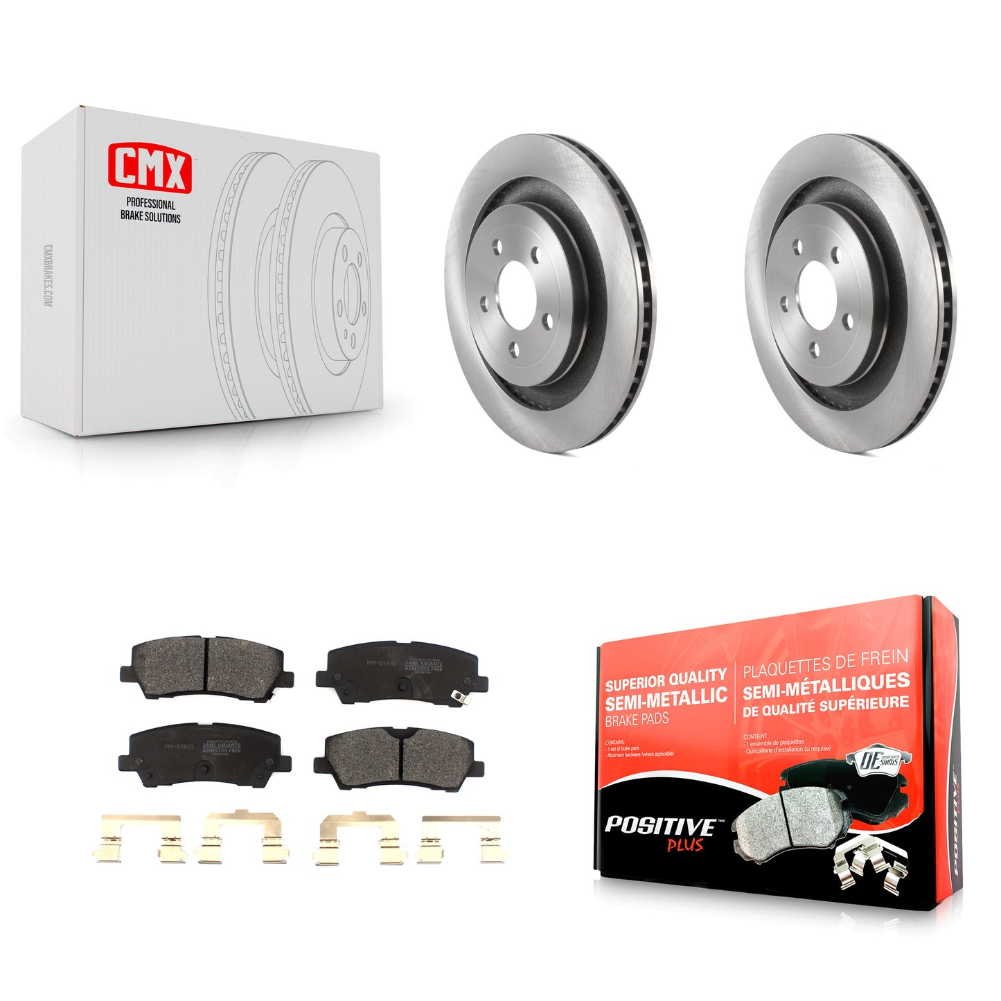[Arrière] Kit de Disque et plaquette (semi-métallique) de frein pour Ford Mustang K8F-103524