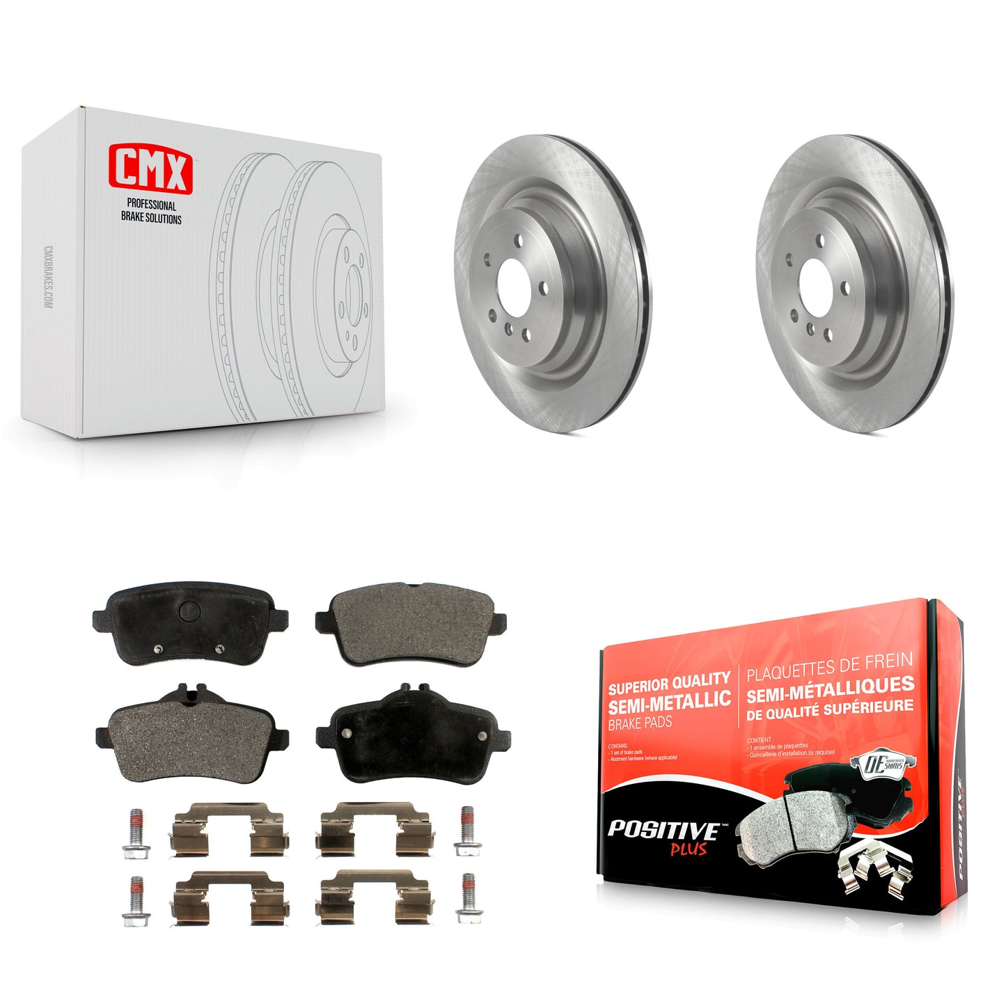 [Arrière] Kit de Disque et plaquette (semi-métallique) de frein pour Mercedes-Benz GLS450 GL450 GLS550 GL350 GL550 ML400 ML250 ML63 AMG GLS350d K8F-103526