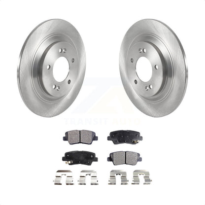 [Arrière] Kit de Disque et plaquette (semi-métallique) de frein pour 2017 Kia Cadenza Limited Technology avec Electric Parking K8F-103530 par Transit Auto