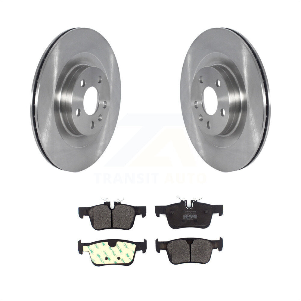 [Arrière] Kit de Disque et plaquette (semi-métallique) de frein pour 2018-2019 Volvo XC60 avec 320mm Diameter Rotor K8F-103544 par Transit Auto
